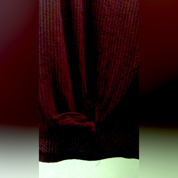 Knitted tie front tank top - Picture 2 of 2